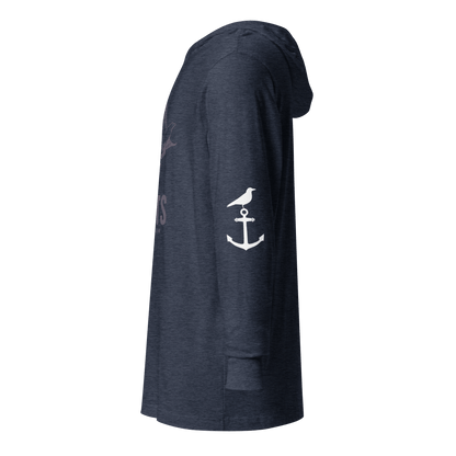 Live to Defy Limits Ad Infinitum Hooded Long Sleeve T-Shirt (Soaring Bird Edition)