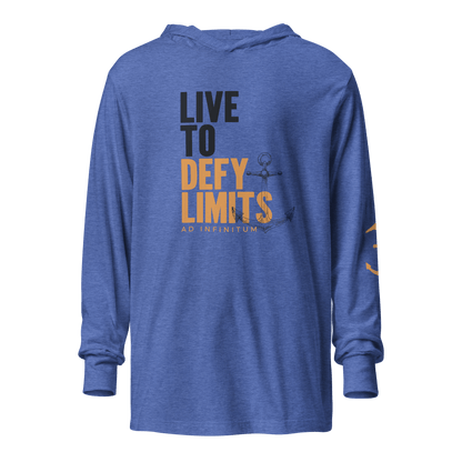 Live to Defy Limits Ad Infinitum Hooded Long Sleeve T-Shirt (Anchor Strong Edition)