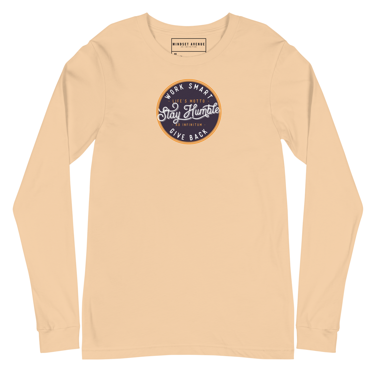 Mindset Avenue Motto Long Sleeve T-Shirt (Cream)