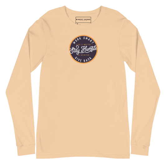 Mindset Avenue Motto Long Sleeve T-Shirt (Cream)